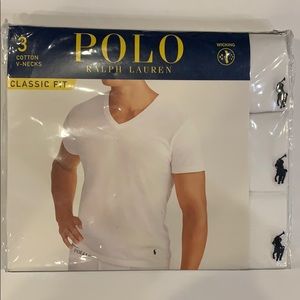 New Polo Ralph Lauren 3 cotton v-necks classic fit